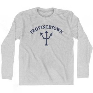 Massachusetts Provincetown Trident Adult Cotton Long Sleeve T-Shirt by Life on the Strand Massachusetts Provincetown Trident Adult Cotton Long Sleeve T-Shirt by Life on the Strand