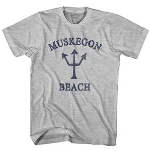 Michigan Muskegon Beach Trident Womens Cotton Junior Cut T-Shirt by Life on the Strand Michigan Muskegon Beach Trident Womens Cotton Junior Cut T-Shirt by Life on the Strand
