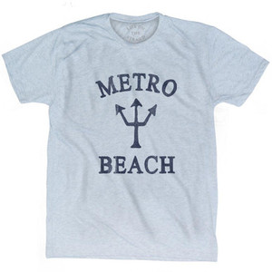 Michigan Metro Beach Trident Adult Tri-Blend T-Shirt by Life on the Strand Michigan Metro Beach Trident Adult Tri-Blend T-Shirt by Life on the Strand