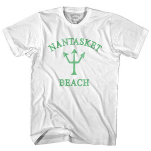 Massachusetts Nantasket Beach Emerald Art Trident Adult Cotton T-Shirt by Life on the Strand Massachusetts Nantasket Beach Emerald Art Trident Adult Cotton T-Shirt by Life on the Strand