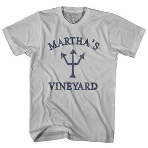 Massachusetts Martha's Vineyard Trident Adult Cotton T-Shirt by Life on the Strand