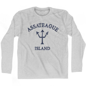 Maine Assateague Island Trident Adult Cotton Long Sleeve T-Shirt by Life on the Strand Maine Assateague Island Trident Adult Cotton Long Sleeve T-Shirt by Life on the Strand