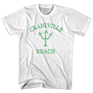 Massachusetts Craigville Beach Emerald Art Trident Womens Cotton Junior Cut T-Shirt by Life on the Strand