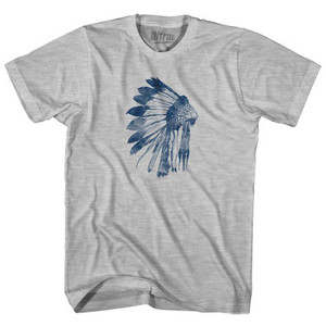 Native America Indian First Nation Headress And Feathers Adult Cotton T-Shirt by Ultras Native America Indian First Nation Headress And Feathers Adult Cotton T-Shirt by Ultras