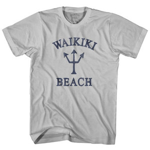 Hawaii Waikiki Beach Trident Adult Cotton T-Shirt by Ultras