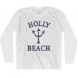 Indiana Holly Beach Trident Adult Cotton Long Sleeve T-Shirt by Ultras Indiana Holly Beach Trident Adult Cotton Long Sleeve T-Shirt by Ultras