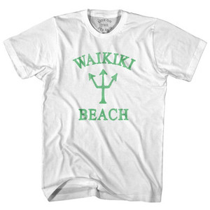 Hawaii Waikiki Beach Trident Womens Cotton Junior Cut T-Shirt by Ultras Hawaii Waikiki Beach Trident Womens Cotton Junior Cut T-Shirt by Ultras