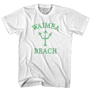 Hawaii Waimea Beach Trident Adult Cotton T-Shirt by Ultras