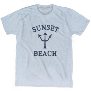 Hawaii Sunset Beach Trident Adult Tri-Blend T-Shirt by Ultras Hawaii Sunset Beach Trident Adult Tri-Blend T-Shirt by Ultras