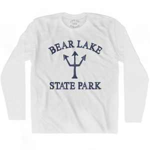 Idaho Bear Lake State Park Trident Adult Cotton Long Sleeve T-Shirt by Ultras Idaho Bear Lake State Park Trident Adult Cotton Long Sleeve T-Shirt by Ultras