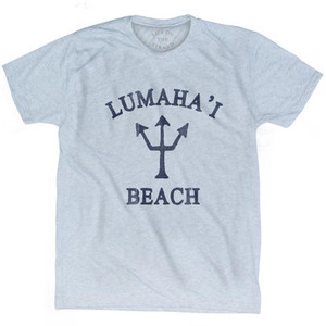 Hawaii Lumaha'I Beach Trident Adult Tri-Blend T-Shirt by Ultras