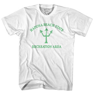 Hawaii Hapuna Beach State Recreation Area Trident Adult Cotton T-Shirt - White Hawaii Hapuna Beach State Recreation Area Trident Adult Cotton T-Shirt - White