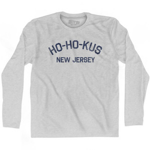 Ho Ho Kus New Jersey Adult Cotton Long Sleeve T-Shirt by Ultras Ho Ho Kus New Jersey Adult Cotton Long Sleeve T-Shirt by Ultras