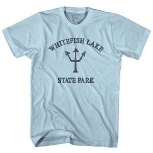 Montana Whitefish Lake State Park Trident Adult Cotton T-Shirt by Ultras Montana Whitefish Lake State Park Trident Adult Cotton T-Shirt by Ultras