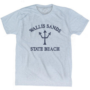 New Hampshire Wallis Sands State Beach Trident Adult Tri-Blend T-Shirt by Ultras New Hampshire Wallis Sands State Beach Trident Adult Tri-Blend T-Shirt by Ultras