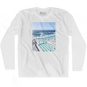 Bondi Icebergs Clubb Sydney Australia Adult Cotton Long Sleeve T-Shirt by Ultras
