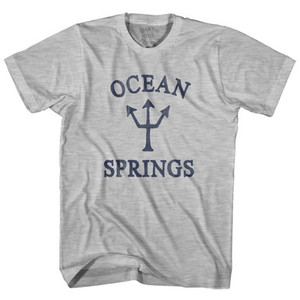 Mississippi Ocean Springs Trident Adult Cotton T-Shirt by Life on the Strand