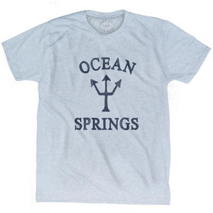 Mississippi Ocean Springs Trident Adult Tri-Blend T-Shirt by Life on the Strand Mississippi Ocean Springs Trident Adult Tri-Blend T-Shirt by Life on the Strand