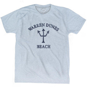 Michigan Warren Dunes Beach Trident Adult Tri-Blend T-Shirt by Life on the Strand Michigan Warren Dunes Beach Trident Adult Tri-Blend T-Shirt by Life on the Strand