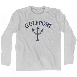Mississippi Gulfport Trident Adult Cotton Long Sleeve T-Shirt by Life on the Strand Mississippi Gulfport Trident Adult Cotton Long Sleeve T-Shirt by Life on the Strand