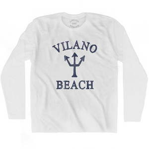 Florida Vilano Beach Trident Adult Cotton Long Sleeve T-Shirt by Ultras Florida Vilano Beach Trident Adult Cotton Long Sleeve T-Shirt by Ultras