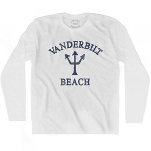 Florida Vanderbilt Beach Trident Adult Cotton Long Sleeve T-Shirt by Ultras