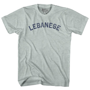Lebanese Adult Tri-Blend T-shirt - Athletic Cool Grey Lebanese Adult Tri-Blend T-shirt - Athletic Cool Grey