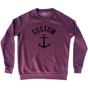 Custom Anchor Adult Tri-Blend Sweatshirt - Cardinal