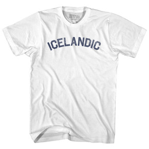 Icelandic Adult Cotton T-shirt - White