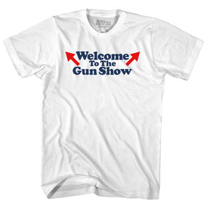 Welcome To The Gun Dhow Womens Cotton Junior Cut T-Shirt White