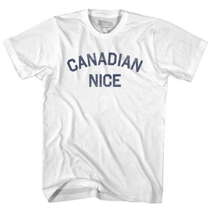Canadian Nice Adult Cotton T-shirt - White