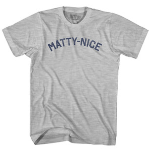 Matty-Nice Womens Cotton Junior Cut T-Shirt - Grey Heather