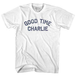 Good Time Charlie Youth Cotton T-shirt - White Good Time Charlie Youth Cotton T-shirt - White