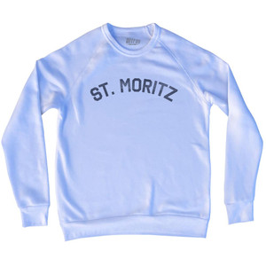 St. Moritz Adult Tri-Blend Sweatshirt - White