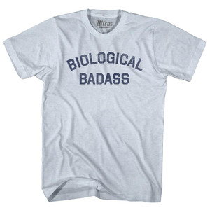 Biological Badass Adult Tri-Blend T-shirt - Athletic White Biological Badass Adult Tri-Blend T-shirt - Athletic White