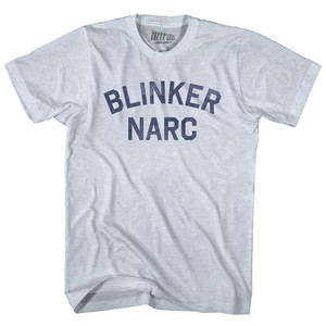 Blinker Narc Adult Tri-Blend T-shirt - Athletic White