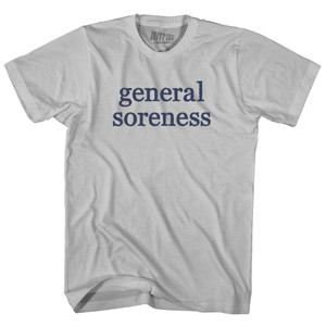 General Soreness Rage Font Adult Cotton T-shirt - Cool Grey