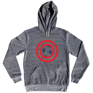 Captain USA Soccer Ball Tri-Blend Hoodie - Athletic Grey Captain USA Soccer Ball Tri-Blend Hoodie - Athletic Grey