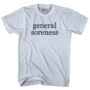 General Soreness Rage Font Adult Tri-Blend T-shirt - Athletic White