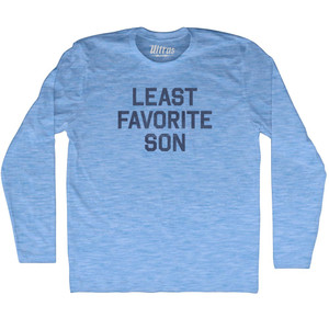 Least Favorite Son Adult Tri-Blend Long Sleeve T-shirt - Athletic Blue Least Favorite Son Adult Tri-Blend Long Sleeve T-shirt - Athletic Blue