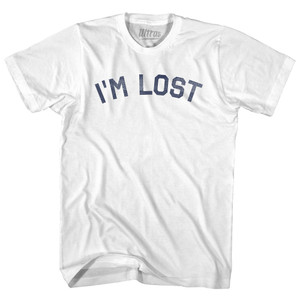 I'm Lost Womens Cotton Junior Cut T-Shirt - White