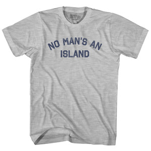 No Man's An Island Youth Cotton T-shirt - Grey Heather No Man's An Island Youth Cotton T-shirt - Grey Heather