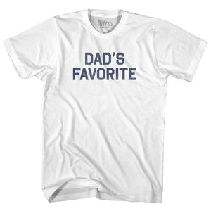 Dad's Favorite Womens Cotton Junior Cut T-Shirt - White