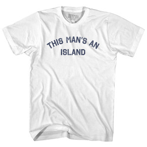 This Man's An Island Youth Cotton T-shirt - White This Man's An Island Youth Cotton T-shirt - White
