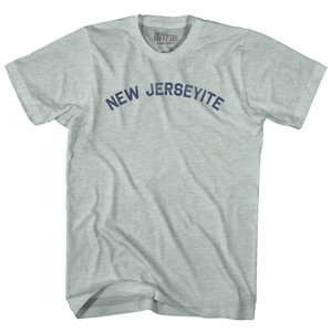 New Jerseyite Adult Tri-Blend T-shirt - Athletic Cool Grey