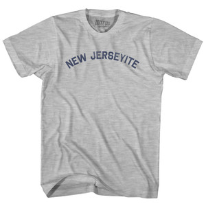 New Jerseyite Adult Cotton T-shirt - Grey Heather