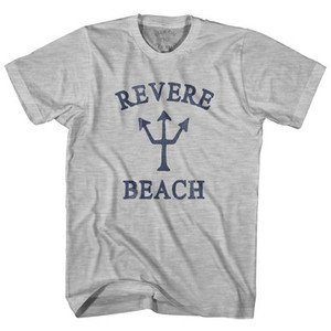 Massachusetts Revere Beach Trident Adult Cotton T-Shirt by Life on the Strand