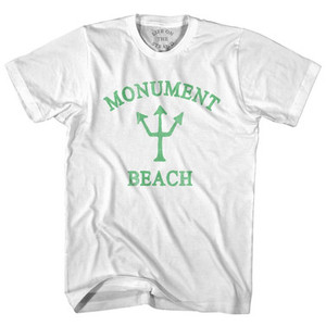 Massachusetts Monument Beach Emerald Art Trident Youth Cotton T-Shirt by Life on the Strand