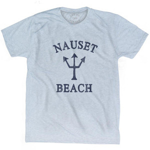 Massachusetts Nauset Beach Trident Adult Tri-Blend T-Shirt by Life on the Strand