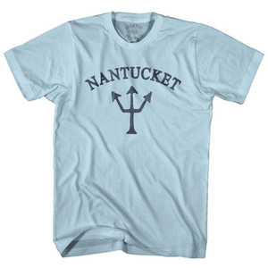 Massachusetts Nantucket Trident Adult Cotton T-Shirt by Life on the Strand Massachusetts Nantucket Trident Adult Cotton T-Shirt by Life on the Strand